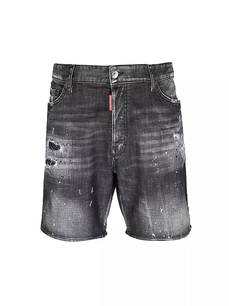 Black dsquared shorts on sale